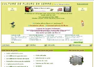 site web culture des fleurs en serre. D.R.