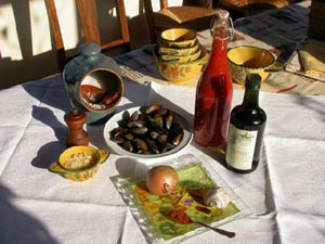 ingrédients de la soupe de poisson au coulis de tomate
