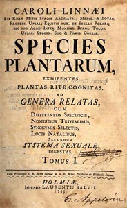 Species plantarum - Linné