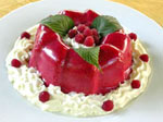 Bavarois � la framboise