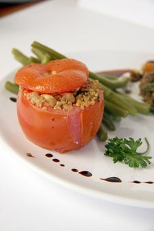 Tomate farcie &agrave; la quinoa