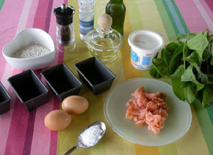 Ingrédients pour la brioche saumon à la crème d'oseille
