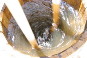 Dynamisation d'une pr&eacute;paration de silice (vortex)
