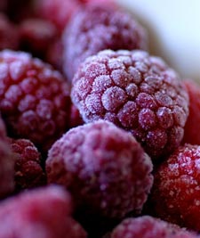 Framboises congelées