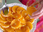 Salade d’oranges et petits biscuits