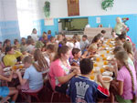 Repas bio � la cantine