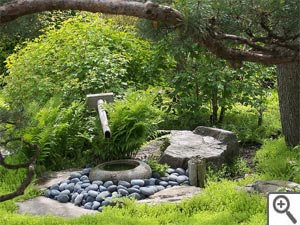 Utilisation de la pierre au jardin zen