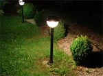 L'�clairage du jardin