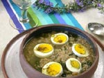 Potage aux fanes de radis