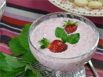Coupe glac�e aux fraises