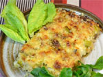 Gratin de boulghour au poireau