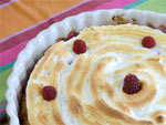 Entremets au riz et aux framboises