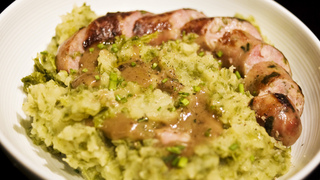 Chou kale haché aux saucisses - Boerenkool