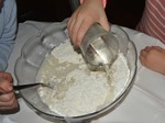 Préparation de la pâte : eau