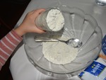 Préparation de la pâte : farine