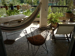 Balcon à l'ombre