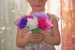 Bouquet de fleurs en papier - Bonne fête maman !