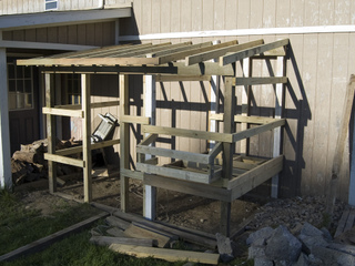 Construction d'un poulailler