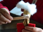 Sujet de Noël en maïs