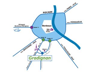 Accès commune de Gradignan