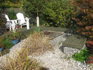 Bancs en gabion