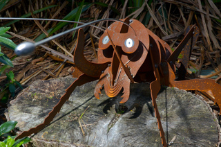 Fourmi géante en acier Corten