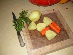 pomme de terre, carotte, persil...