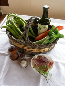 Ingrédients du potage à la fève