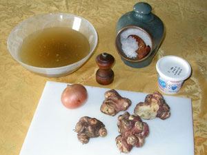 Velouté de topinambour : ingrédients