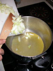 ajout des oignons