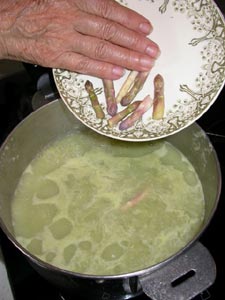 Ajout des pointes d'asperges