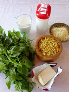 Ingrédients pour le gratin
