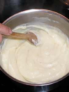 préparation de la béchamel