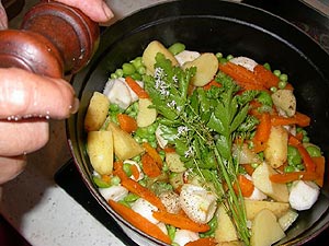 Bouquet garni et cuisson