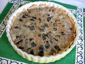 Tarte au pruneau prête à déguster !