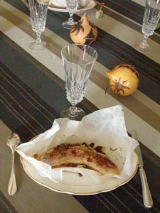 Bananes en papillotes