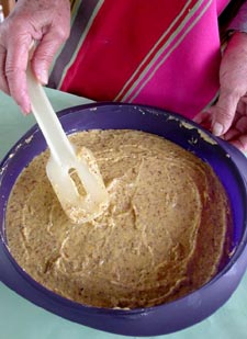 Répartir la pâte