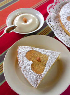 Gâteau
 aux amandes - présentation