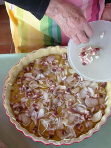 Garnir la pâte