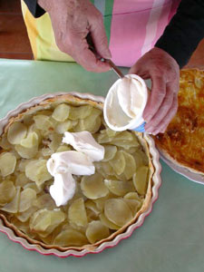 Rajouter la crème fraîche