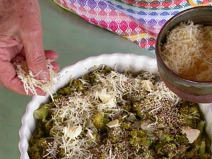 Ingrédients du gratin de brocolis
