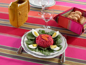 Entrée : légumes râpés en salade