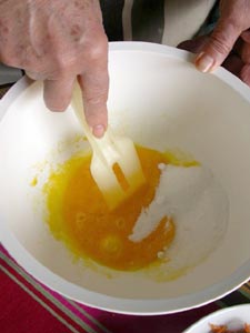 Ingrédients du gâteau moelleux aux noisettes et à la carotte