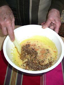 Ingrédients du gâteau moelleux aux noisettes et à la carotte