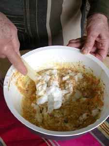 Ingrédients du gâteau moelleux aux noisettes et à la carotte