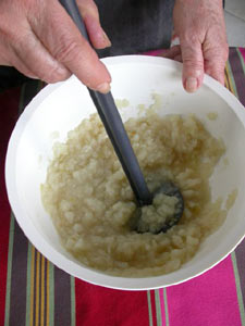 Ecrasement de la purée