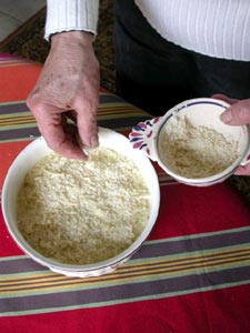 Recouvrir de parmesan