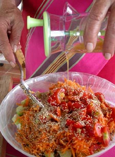Ajout de la vinaigrette