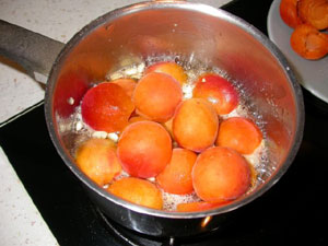 Cuisson des abricots