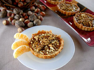 Tartelettes aux fruits secs - présentation